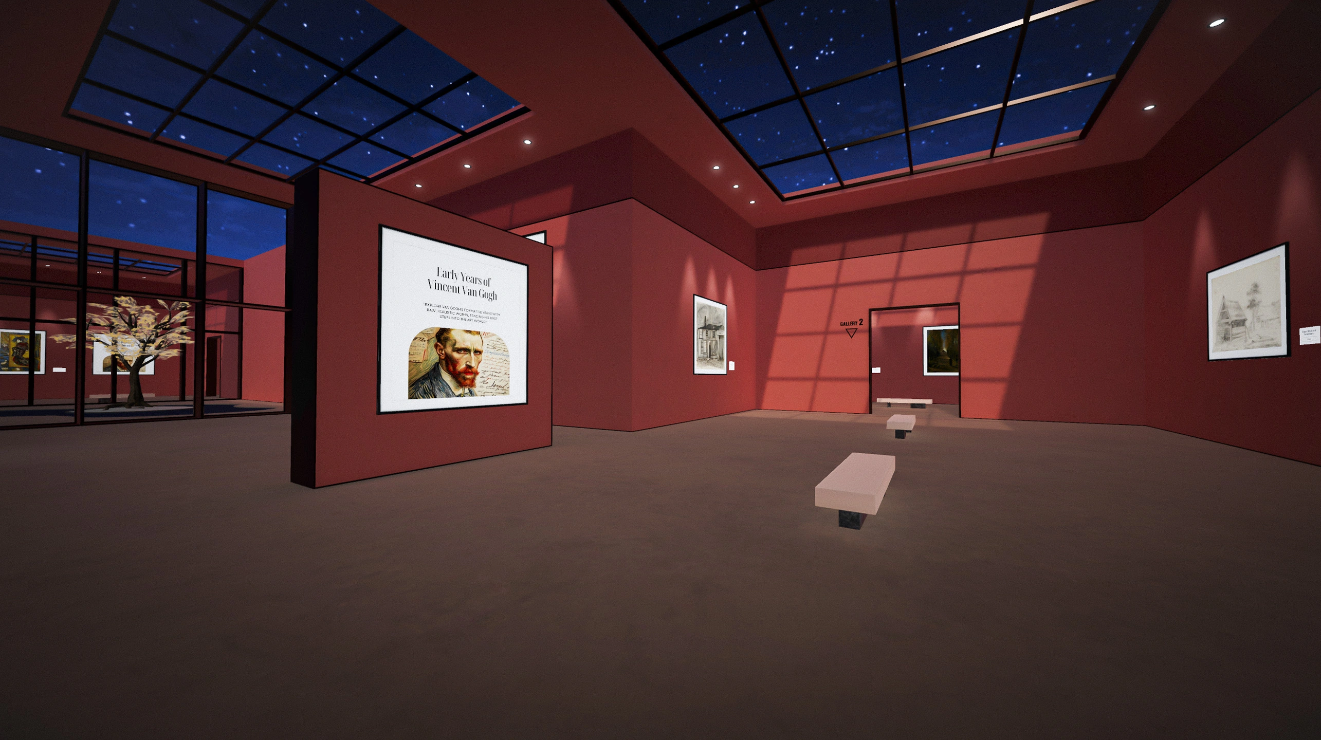 Studio La Gazelle Goodhubs Metaverse VR Space Oppidan Gallery Moonlit Rouge